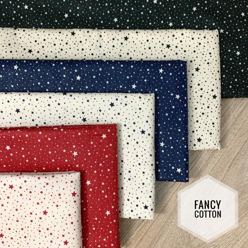 Foto Produk Kain Katun Jepang motif fancy tiny star by tokai senko - kode E dari maxshop online