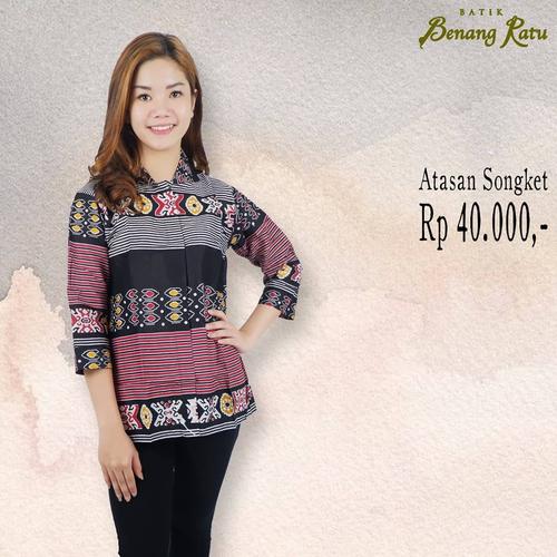 Foto Produk Atasan Batik / batik songket / Atasan wanita / batik murah dari Batik Benang Ratu