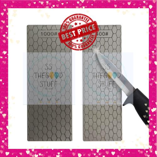 Foto Produk Diamond Sharpening Plate Grit 400 & 1.000 Pengasah Plat Intan Batu - 1000 dari SS TheGoodStuff
