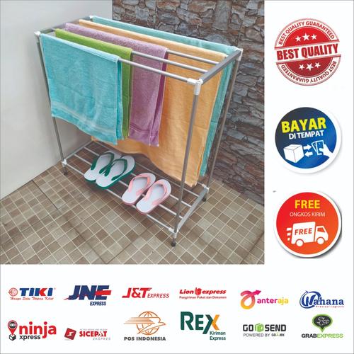 Gambar JEMURAN HANDUK ALUMUNIUM, JEMURAN MINIMALIS dari mystore25_NEW undefined Tokopedia