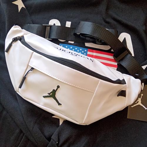 Foto Produk Tas Selempang Pria Wanita Jordan Leather Putih Original Murah - Hitam dari Grandpapa Hype Shop