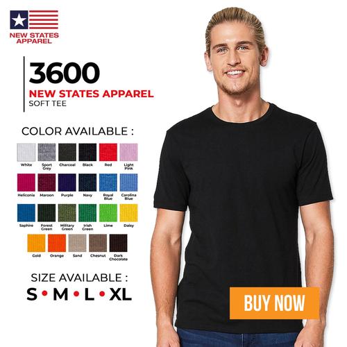 Foto Produk Kaos Polos NEW STATES APPAREL (NSA) 3600 SOFTSTYLE MURAH S M L XL dari S3B COLLECTION