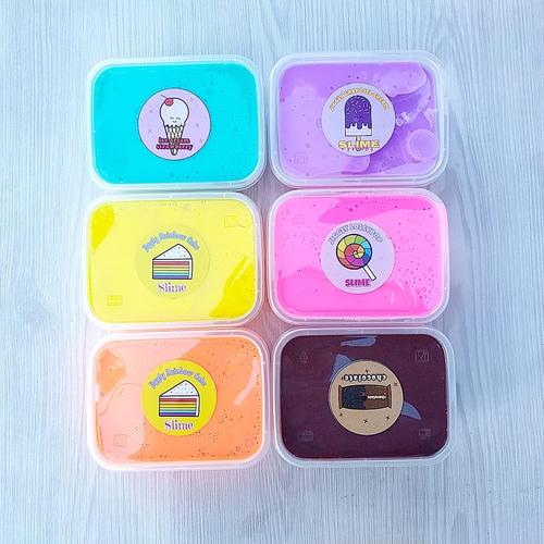 Foto Produk Slime BerSNI/Slime Tofu Orange 200cc/Slime Jiggly/Slime Original dari www-bajualya-com