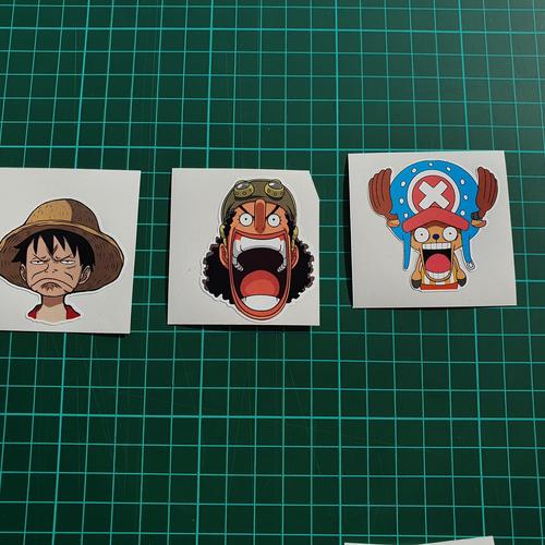 Jual Sticker One Piece, Straw Hat Crew 