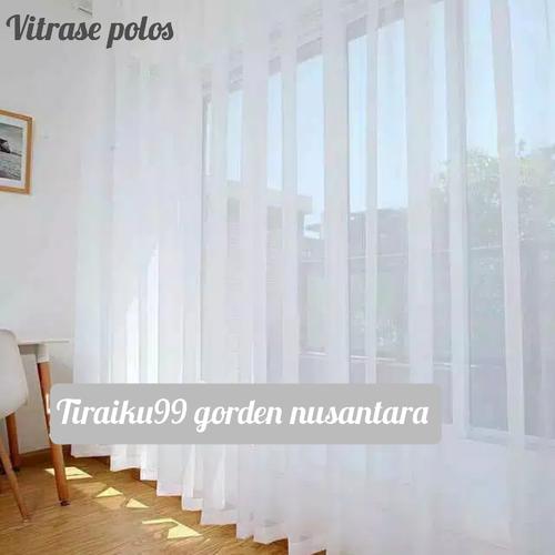 Foto Produk gorden vitrase putih polos - 100 x 150 cm dari tiraiku99 gorden nusantara