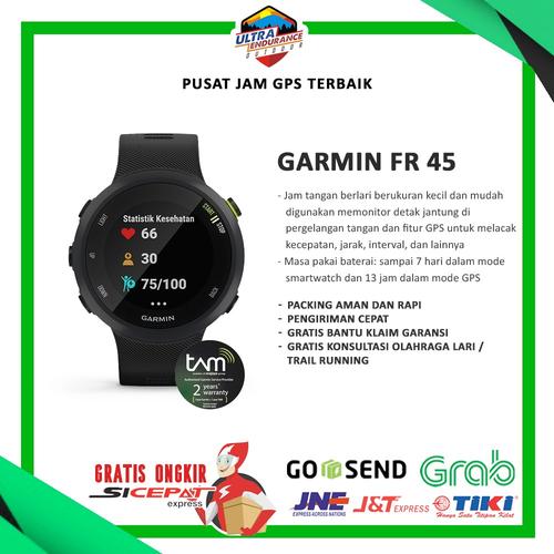 Jual Garmin Forerunner 45 Black GPS 