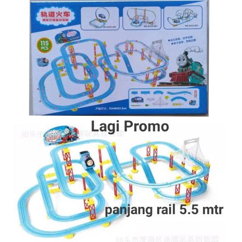Foto Produk Mainan Mobil Rail Kereta Api Thomas And Friends Muter 360° Isi 115Pcs dari MIAtamia