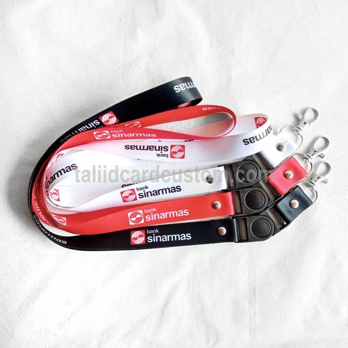 Foto Produk Lanyard Bank Sinarmas - Hitam dari tali id card custom