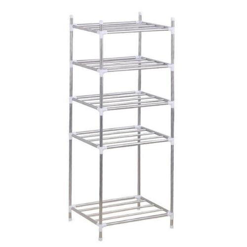 Foto Produk Rak Dapur Panci Peralatan Masak Stainless Steel 5 Tingkat Free 6 Hook dari Techmark