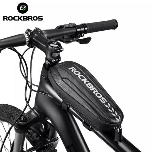 Jual ROCKBROS Bag Bicycle Hard Shell Front Frame Tube Bike Rainproof ...