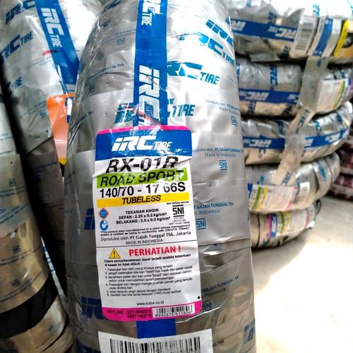 Foto Produk BAN LUAR IRC 140/70-17 RX-01R TUBELEES dari sumber motor cinangka