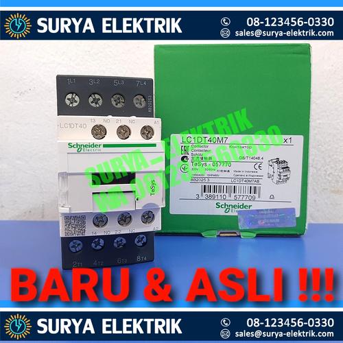 Foto Produk Kontaktor Schneider LC1DT40 40A 40 A Amper 4P 4Pole 4NO Schneider Ori dari SURYA-ELEKTRIK