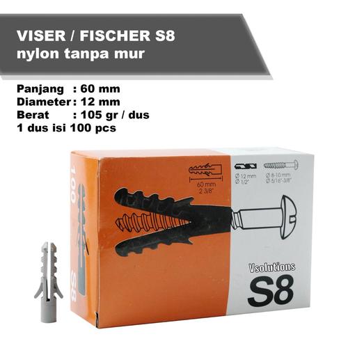 Gambar VISER / fisher S8 - nylon dari VSolutions Plastik Kota Tangerang Tokopedia