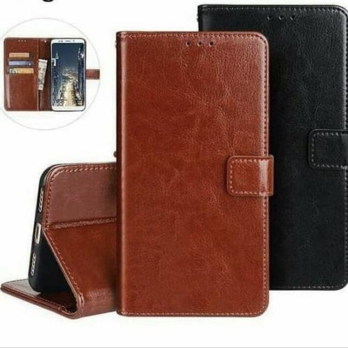 Foto Produk Leather Case Wallet Oppo A3s / Flip Cover Kulit Oppo A3S dari abadi8888