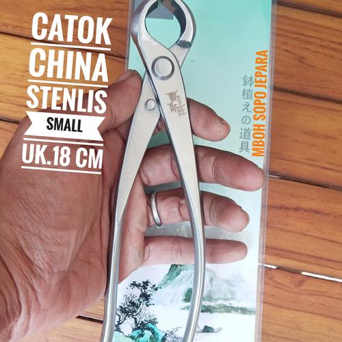 Foto Produk Alat Bonsai, Catok China Cembung Stenlis, 18 cm dari Mboh Sopo