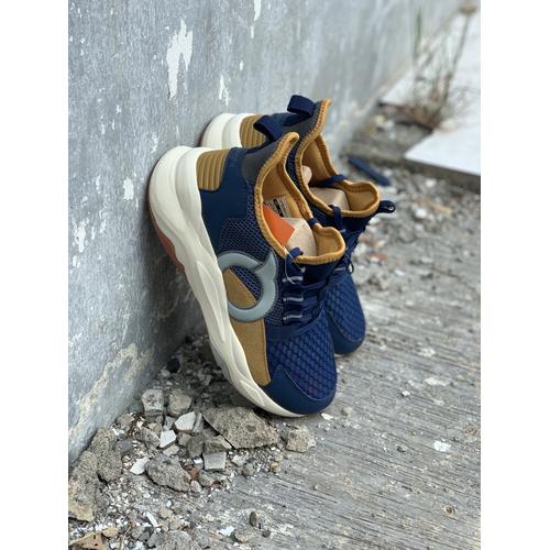Foto Produk sepatu running ortuseight original TITAN Navy Tan Offwhite new 2020 dari Kicosport