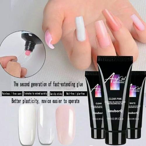 Foto Produk ACRYL 15ml polygel poly gel nail extension acrylic sambung kuku - NUDE PINK dari Fannynails