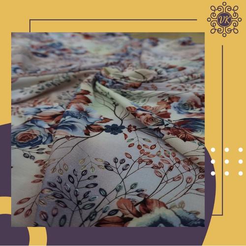 Foto Produk Kain rayon viscose motif kembang warna warni dari Vikrish