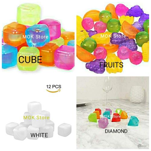 Foto Produk Reusable Plastic Ice Cube 12 Pcs - Cube dari MOK Store