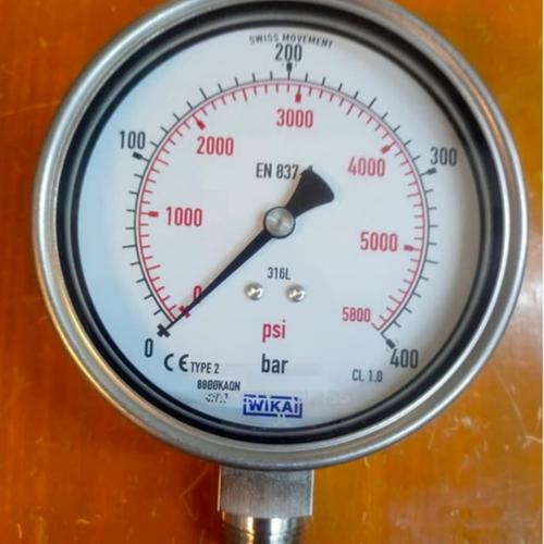 Jual Wika Pressure Gauge 4 inch 0400bar Jakarta Utara Serba Gauge