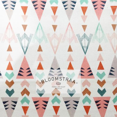 Foto Produk Kain Kanvas Indiana Pastel canvas bahan geometric triball ethnic soft dari Bloomstraa
