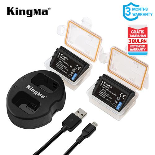 Foto Produk KINGMA BATTERY SONY NP-FW50 2 PACK WITH DUAL CHARGER NON LCD dari MACRO