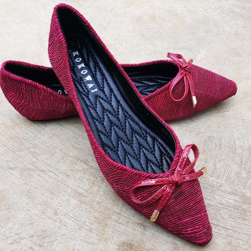 Foto Produk SEPATU WANITA FLAT SHOES IMPORT HCR-82 WIERED - 37 dari keli bee