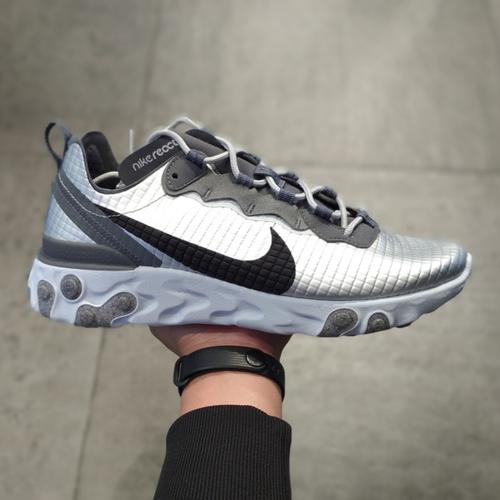 mens grey nike react