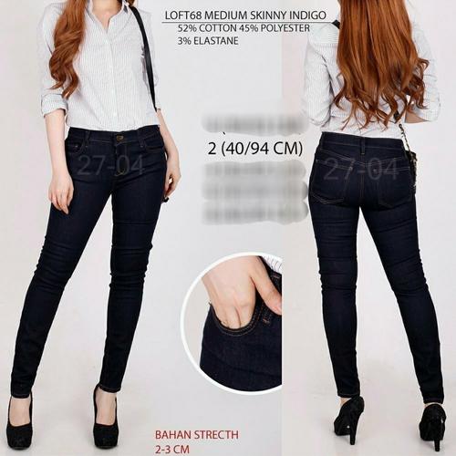 Celana Jeans Loft Medium Skinny Indigo 