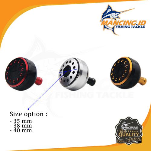 Foto Produk Knob Handle Reel 35mm Ryobi Daiwa Anti Karat Stainless Steel - BLACK GOLD dari mancing id