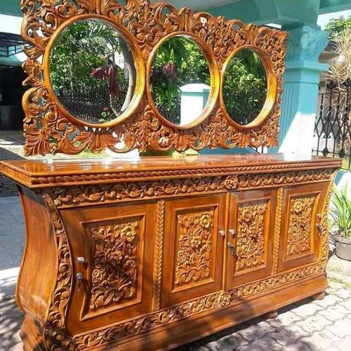 Foto Produk meja rias kayu jati ukiran mewah terbaru dari tokoh furniture murah