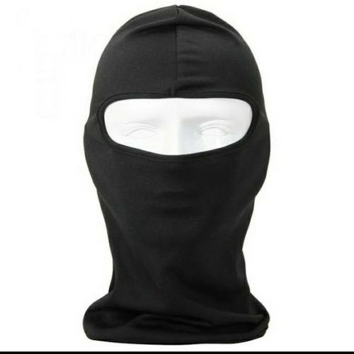 Foto Produk Masker Bikers Full Face Mask Ninja Spandex Balaclava Grade Super Hitam dari YOMZ Rider