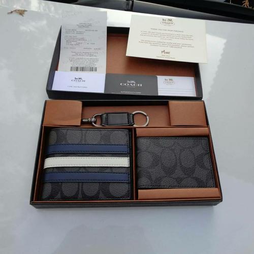 Foto Produk COACH WALLET ORIGINAL BLUE STRIPES,MURAH,LEGIT 100%,DOMPET PRIA dari HartokoWidjaja
