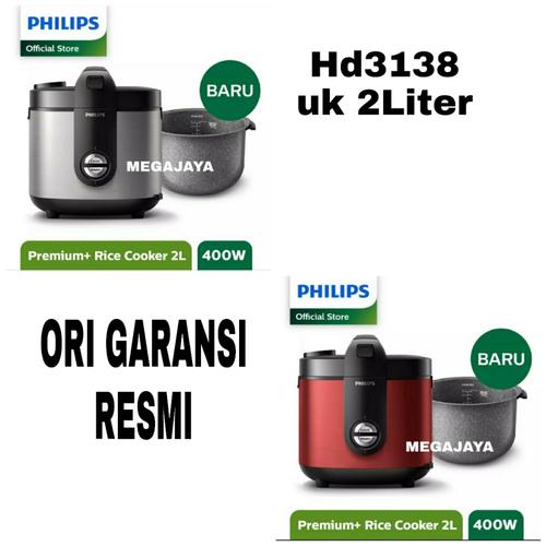 Jual New Rice cooker Philips HD 3138 2 Liter Red Kota Depok