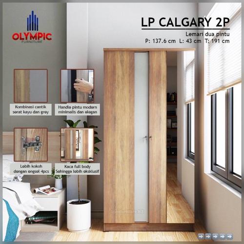 Gambar Lemari Pakaian Olympic Kayu 2 Pintu CALGARY dari LavishFurniture168_Official Kab. Tangerang Tokopedia