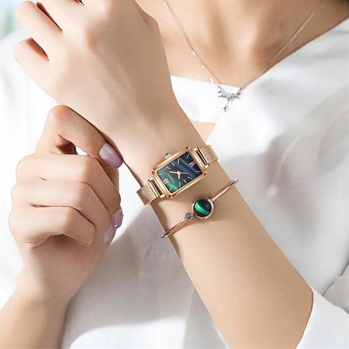 Gambar REBIRTH jam tangan wanita New style Tahan Air Kuarsa jam Gelang hadiah - Hijau dari BIDEN Official Store Jakarta Utara Tokopedia