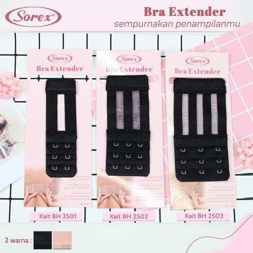 Foto Produk sambungan kait bh bra panjang sorex 2501 2502 2503 bh bra extention - Hitam, 2501 dari fjj mart
