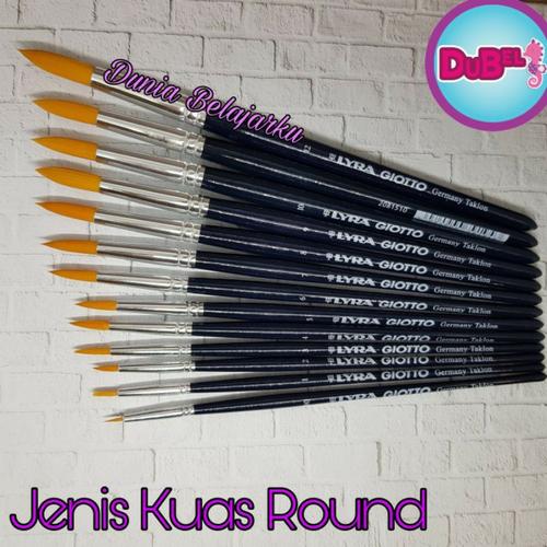 Foto Produk Kuas Lukis Lyra Giotto Brush Germani Taklon / Round Brush / Original - 00 dari Dunia Belajarku