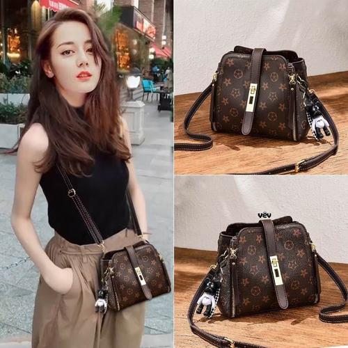 Foto Produk tas bahu wanita gaya korea tas punggung wanita tas selempang wanita - Cokelat dari inne_collection