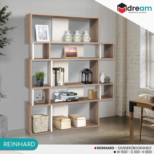 Foto Produk Rak Buku Pembatas Ruangan Bookshelf Elegan Modern dan Minimalis dari mobelio dream