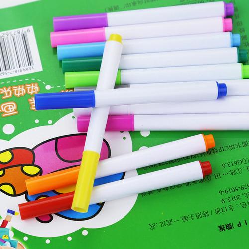 Foto Produk Buku Gambar Punya Refill Spidol 12 Warna / 12 Pcs Pen Warna Magic Book dari MULTI g
