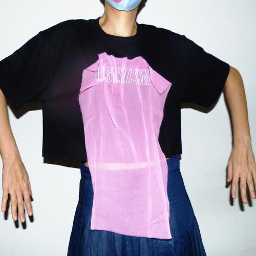 Jual UGLYISM LOGO BLACK PINK (CROP TOP 