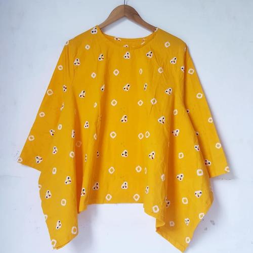 Foto Produk jumputan blus batik wanita kerja modern dari Batik Sri