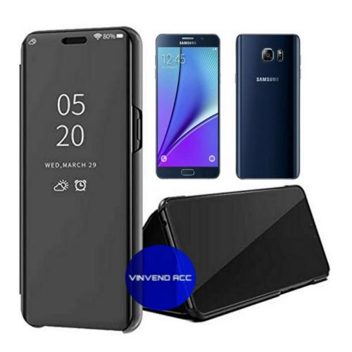 Foto Produk Flip Case Samsung Galaxy NOTE 5 NOTE5 Clear View Standing Cover dari Vinvend ACC