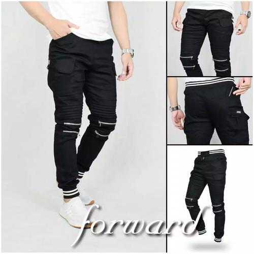 Foto Produk Celana joger pria tactical bikers forward - Abu-abu, S dari Halo Coffe Bandung