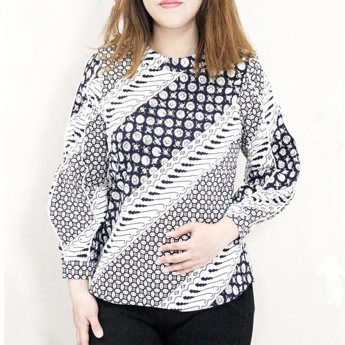 Foto Produk Baju batik wanita motif lengan panjang atasan muslimah & hijaber dari 35an