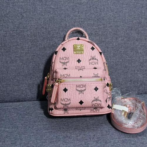 light pink mcm bag