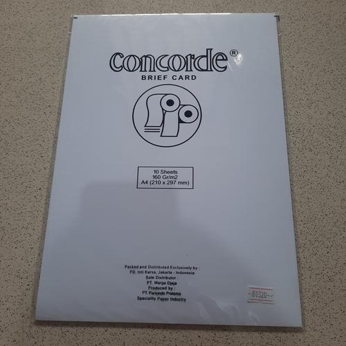 Gambar Kertas Concorde A4 160Gr (10 Lembar) / Concord A4 160Gr dari HM Stationary Jakarta Utara Tokopedia