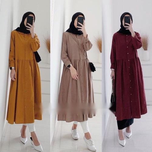 Gambar TUNIK DZUVIA ZUVIA NEDA KANCING HIDUP SYARI MOSCREPE - XL, army dari Zahrohijab85 Kab. Jepara Tokopedia