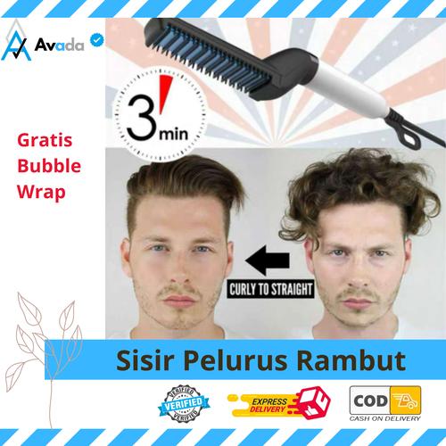 Foto Produk Sisir Pelurus Rambut Alat Perawatan Pelurus Rambut Pria Wanita dari Avada.Gift